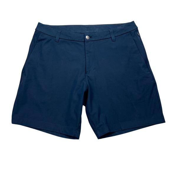 Lululemon ABC Classic Fit Shorts Mens Size 32 Navy Golf Commission Performance - Picture 1 of 3